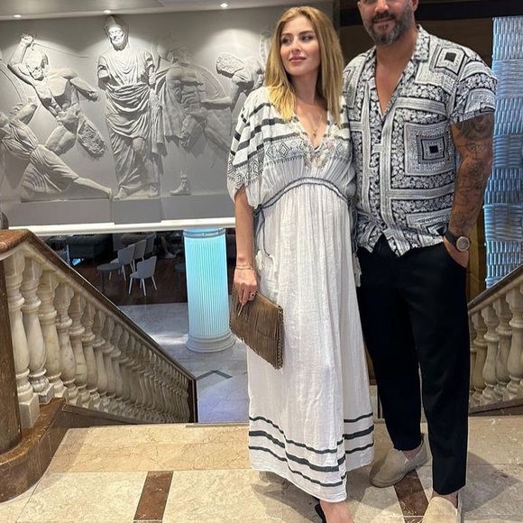 ZARA EMBROIDERED COTTON LONG DRESS NWT - Picture 2 of 14